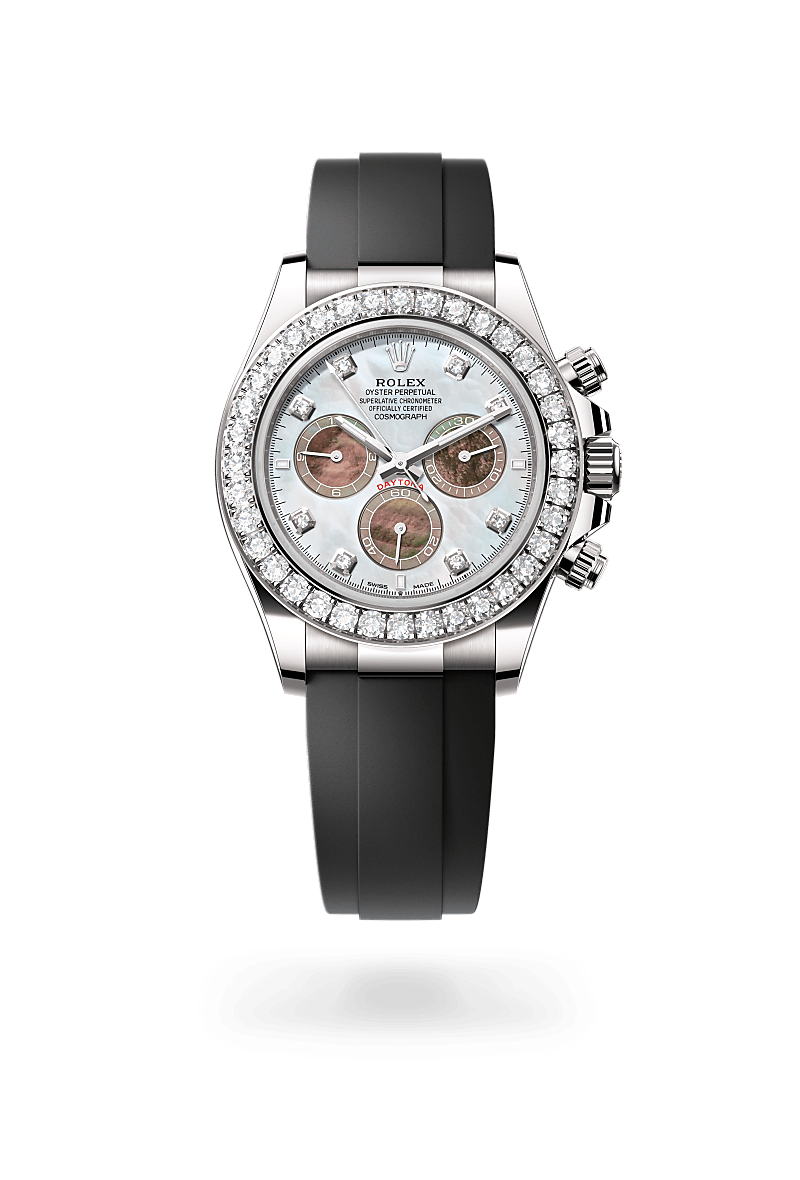 Rolex Cosmograph Daytona M126589RBR-0001 Herrenuhr - Oyster, 40 mm, Weißgold mit Diamanten 